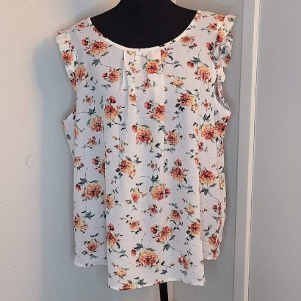 XENOBIA‎ 1XL FLORAL PRINT BLOUSE